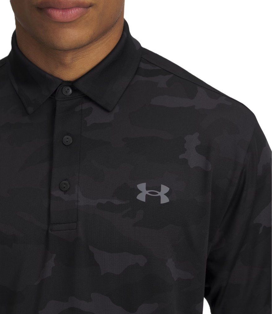 Under Armour Playoff 3.0 Printed męskie polo, czarne