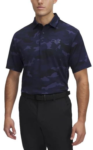 Under Armour Playoff 3.0 Printed męskie polo, granatowe