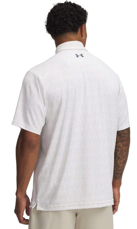 Under Armour Playoff 3.0 Printed męskie polo, białe
