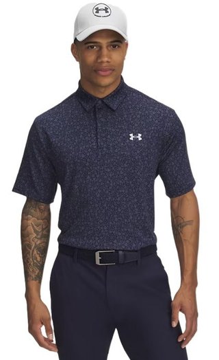 Under Armour Playoff 3.0 Printed męskie polo, granatowe