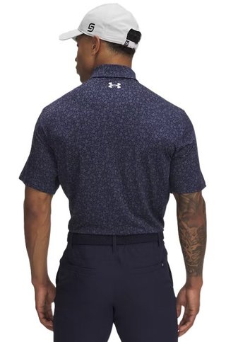 Under Armour Playoff 3.0 Printed męskie polo, granatowe