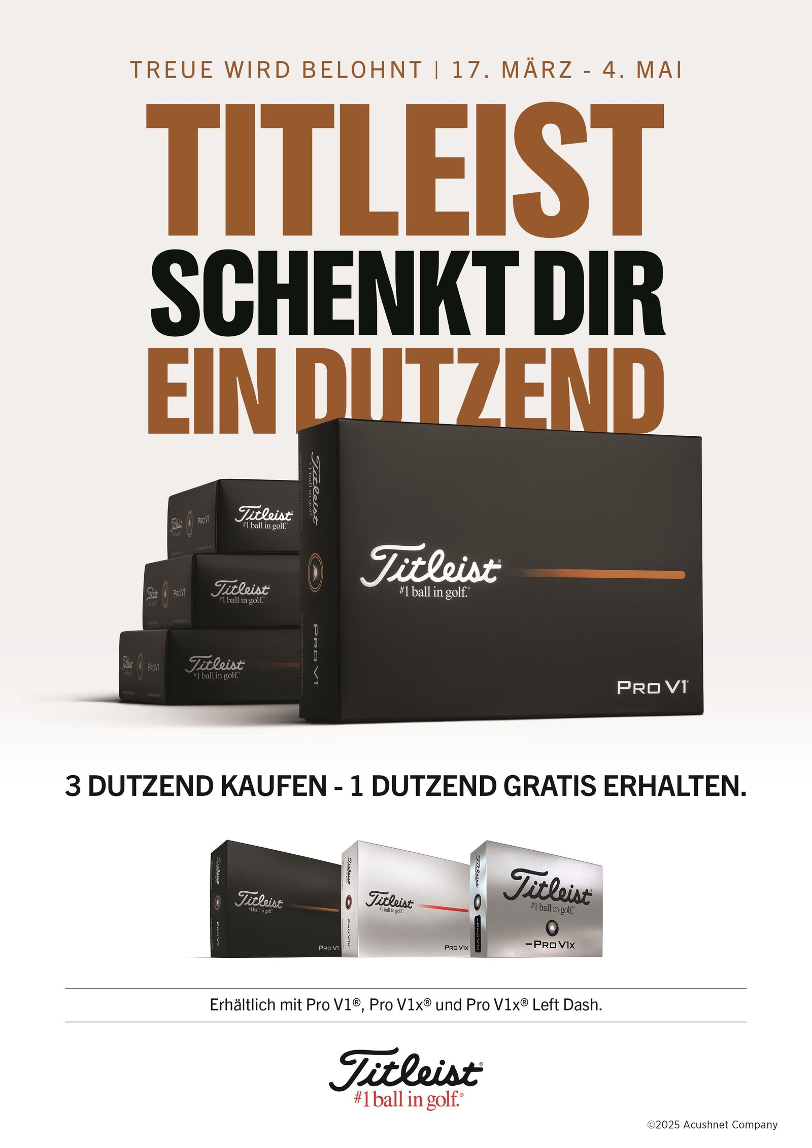 Titleist Pro V1 Loyalty: 3+1