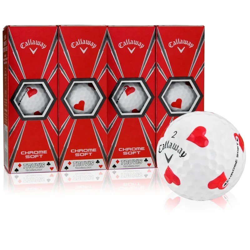 Callaway Chrome Soft Truvis HEARTS piłki golfowe