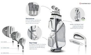 Masters GX1 damski zestaw golfowy