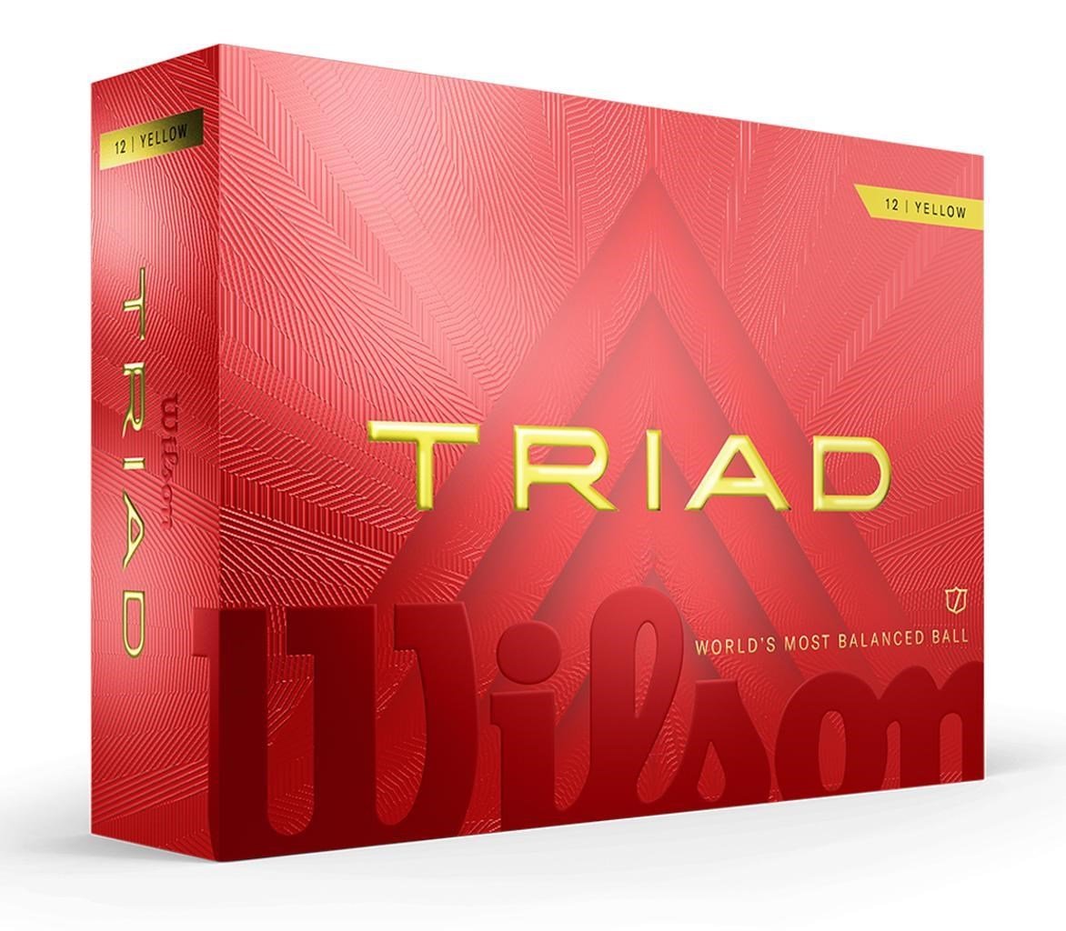 Wilson Triad piłki golfowe, żółte