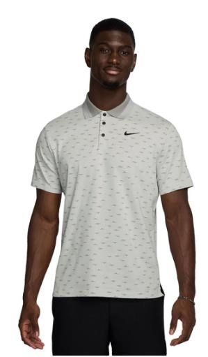Nike Dri-Fit Tour Micro Print męskie polo, photon dust