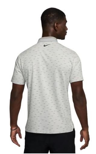 Nike Dri-Fit Tour Micro Print męskie polo, photon dust