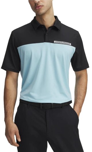Under Armour T2G Color Block męskie polo, czarne