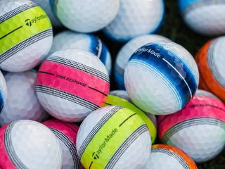 TaylorMade Tour Response Neon Stripe, piłka golfowa, 1 szt.