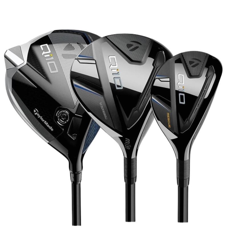 TaylorMade Qi10 Combo męski zestaw 3 kijów