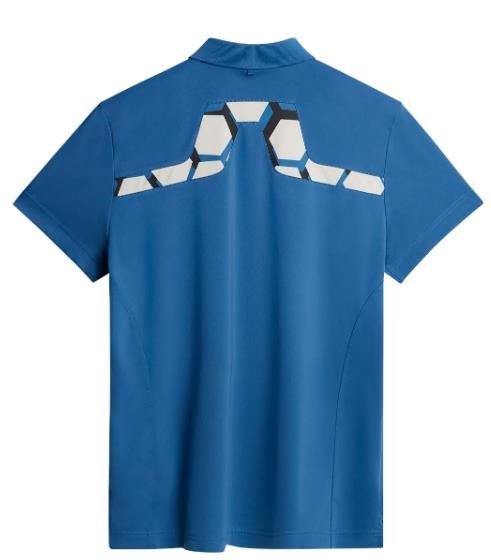 J.Lindeberg KV Tour Golf męskie polo, niebieski