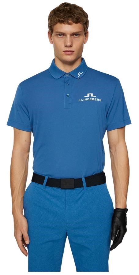 J.Lindeberg KV Tour Golf męskie polo, niebieski