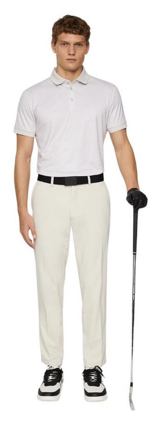 J.Lindeberg Tour Tech Print męskie polo, shadow bridge moonbeam