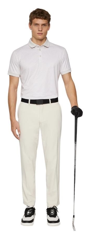 J.Lindeberg Tour Tech Print męskie polo, shadow bridge moonbeam