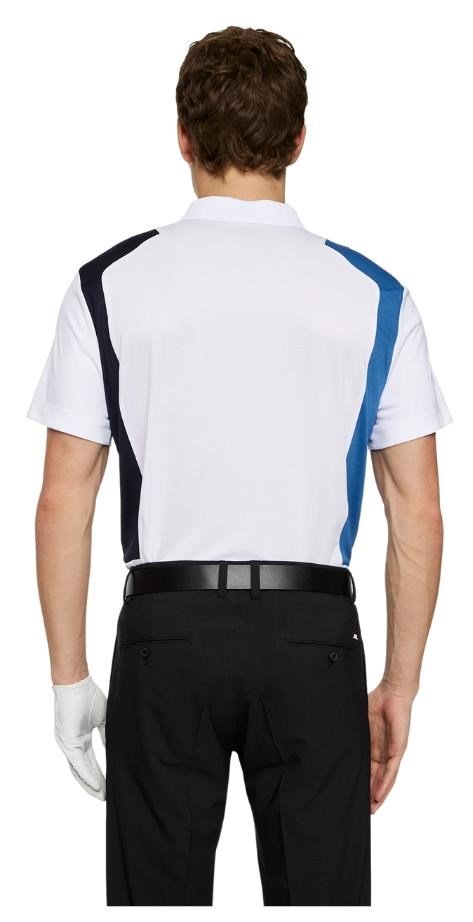 J.Lindeberg Legacy męskie polo, białe