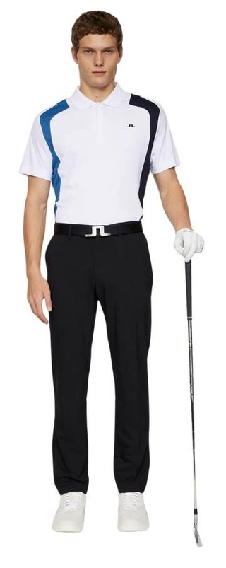 J.Lindeberg Legacy męskie polo, białe