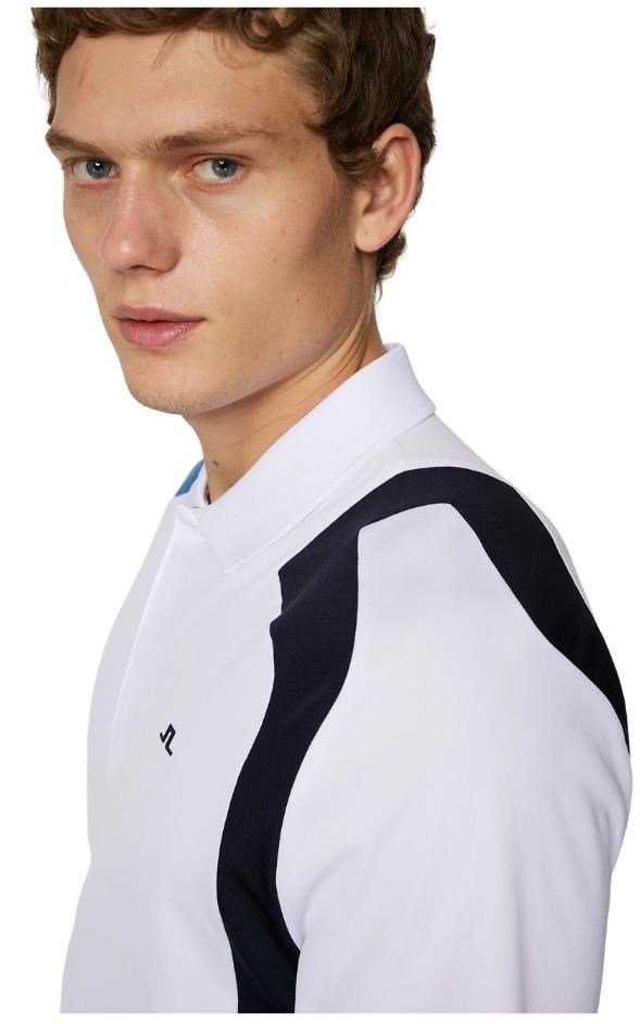 J.Lindeberg Legacy męskie polo, białe