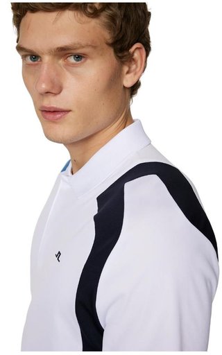 J.Lindeberg Legacy męskie polo, białe