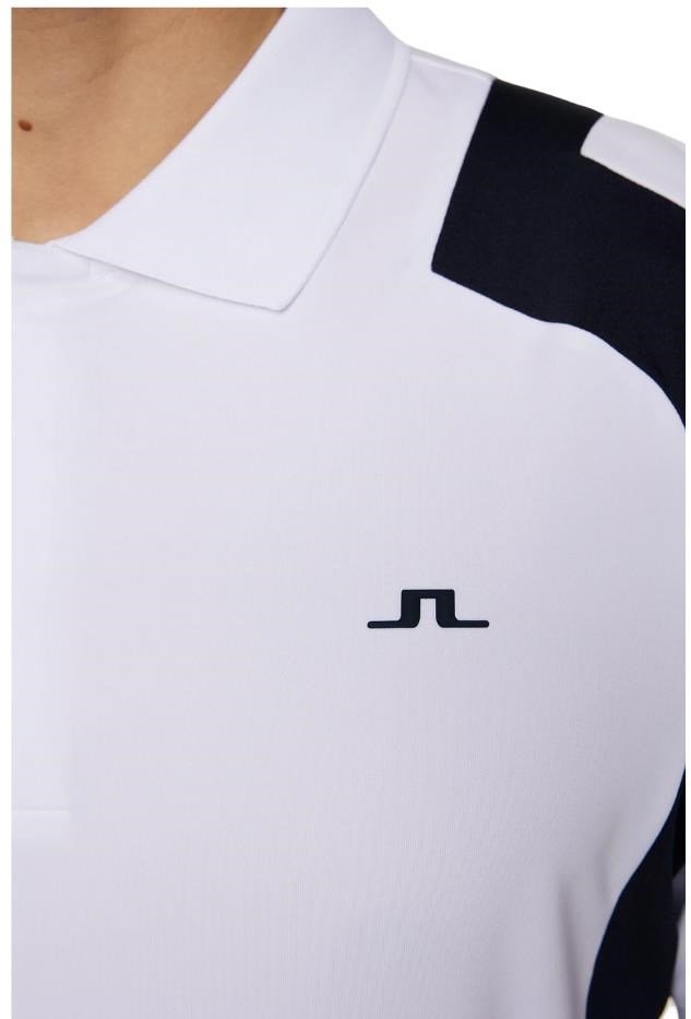 J.Lindeberg Legacy męskie polo, białe