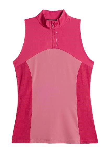 J.Lindeberg Tiana Sleeveless damskie polo, rose wine