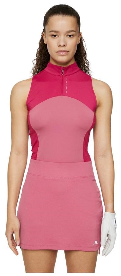 J.Lindeberg Tiana Sleeveless damskie polo, rose wine