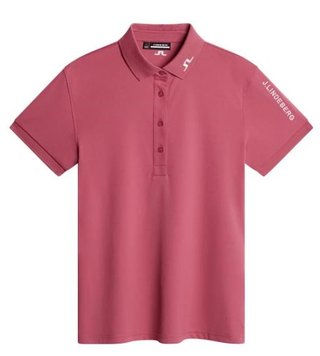 J.Lindeberg Tour Tech damskie polo, rose wine