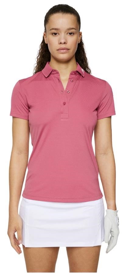 J.Lindeberg Tour Tech damskie polo, rose wine