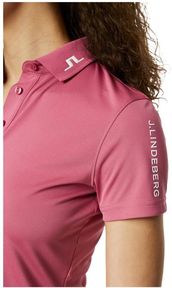 J.Lindeberg Tour Tech damskie polo, rose wine