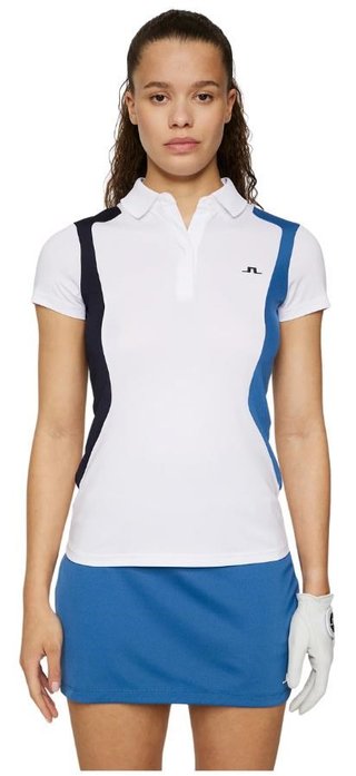 J.Lindeberg Bea damskie polo, białe