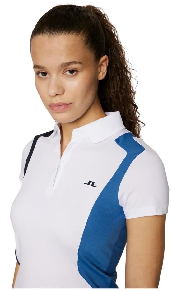 J.Lindeberg Bea damskie polo, białe