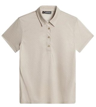 J.Lindeberg Caitlyn damskie polo, shadow bridge khaki