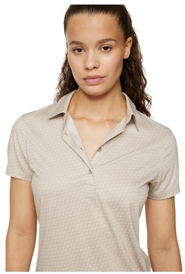 J.Lindeberg Caitlyn damskie polo, shadow bridge khaki