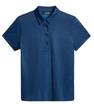J.Lindeberg Caitlyn damskie polo, shadow bridge navy