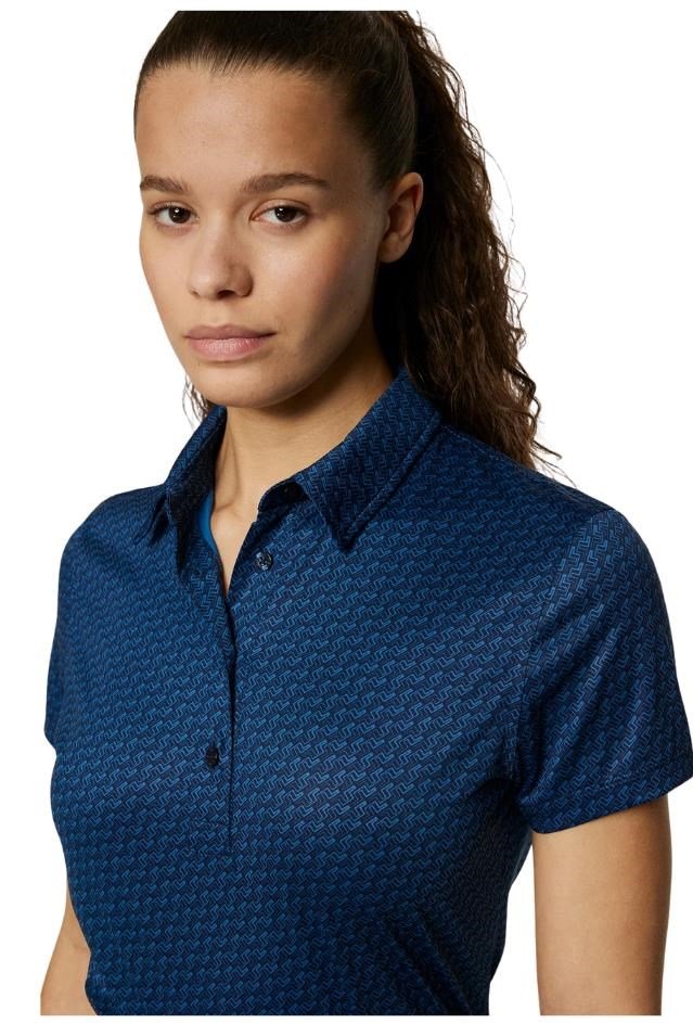 J.Lindeberg Caitlyn damskie polo, shadow bridge navy