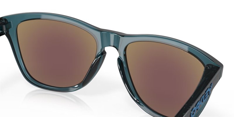 Oakley Frogskins okulary przeciwsłoneczne, Prizm Sapphire Polarized Lenses/Crystal Black
