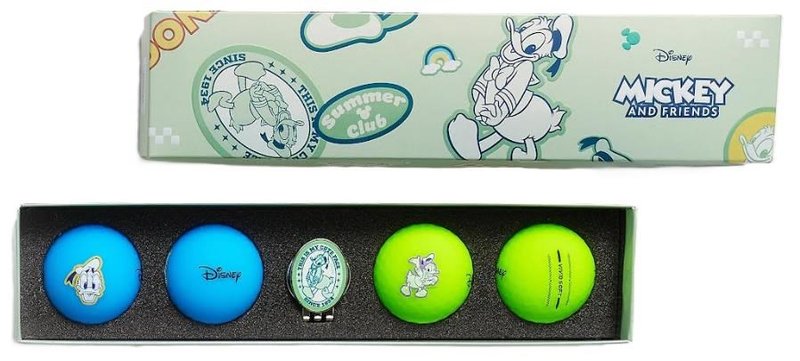 Volvik Vivid Donald zestaw podarunkowy, niebieski, limonkowy, 4 ks