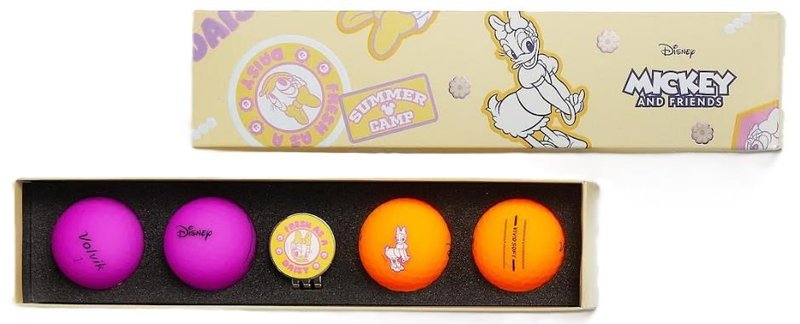 Volvik Vivid Mickey Mouse zestaw podarunkowy, fioletowy, pomarańczowy, 4 ks
