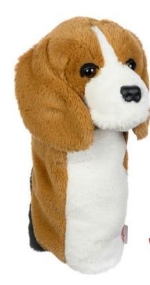 Daphne's Bobcat driver headcover, beagle