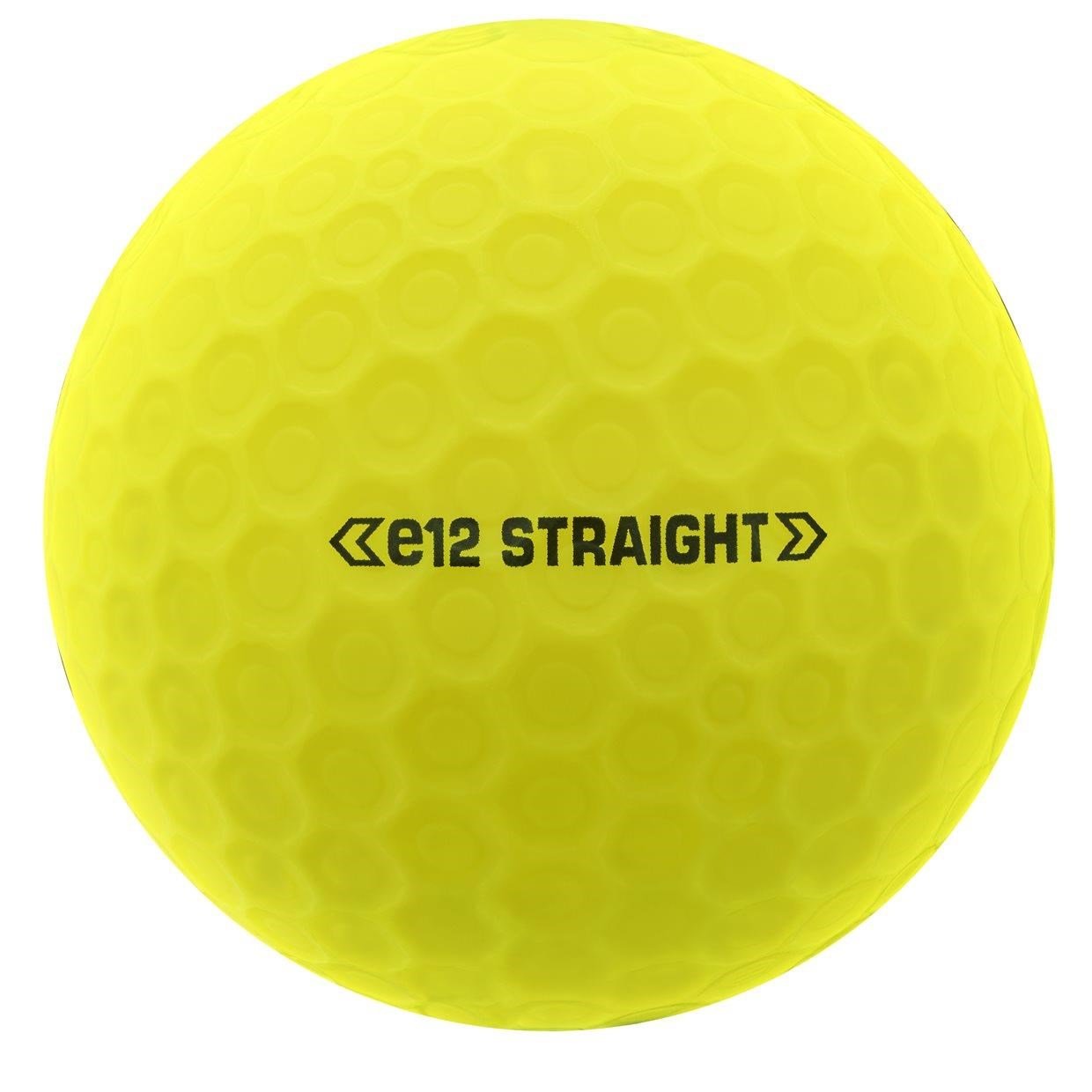 Bridgestone e12 Straight MindSet piłki golfowe, żółte