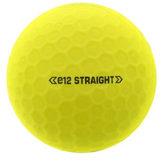Bridgestone e12 Straight MindSet piłki golfowe, żółte