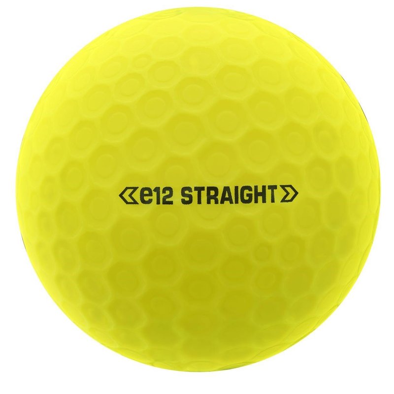Bridgestone e12 Straight MindSet piłki golfowe, żółte