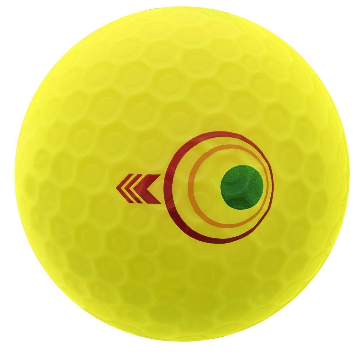 Bridgestone e12 Straight MindSet piłki golfowe, żółte