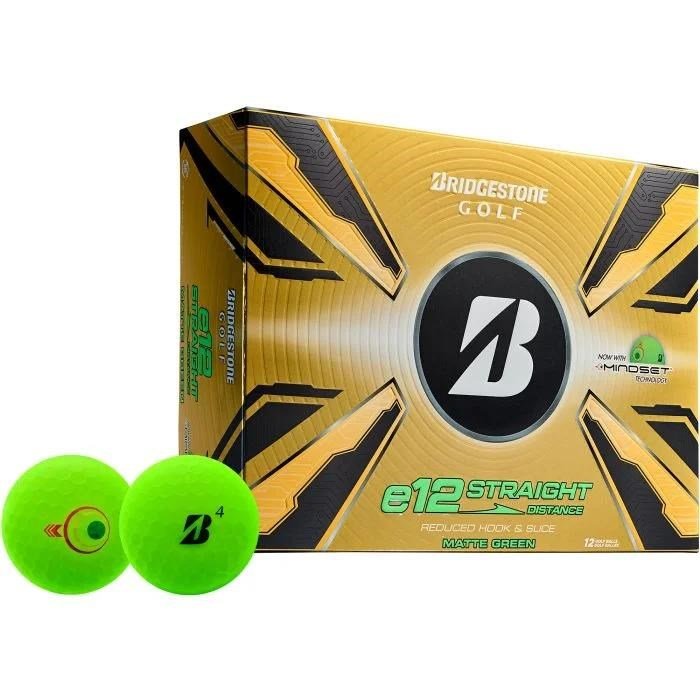 Bridgestone e12 Straight MindSet piłki golfowe, zielone