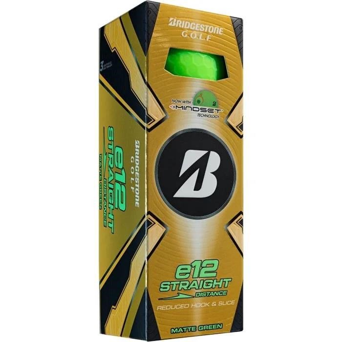 Bridgestone e12 Straight MindSet piłki golfowe, zielone