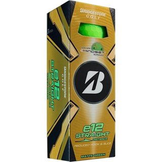 Bridgestone e12 Straight MindSet piłki golfowe, zielone