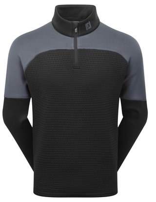 FootJoy ThermoSeries Jacquard Midlayer męska bluza, czarno/szara