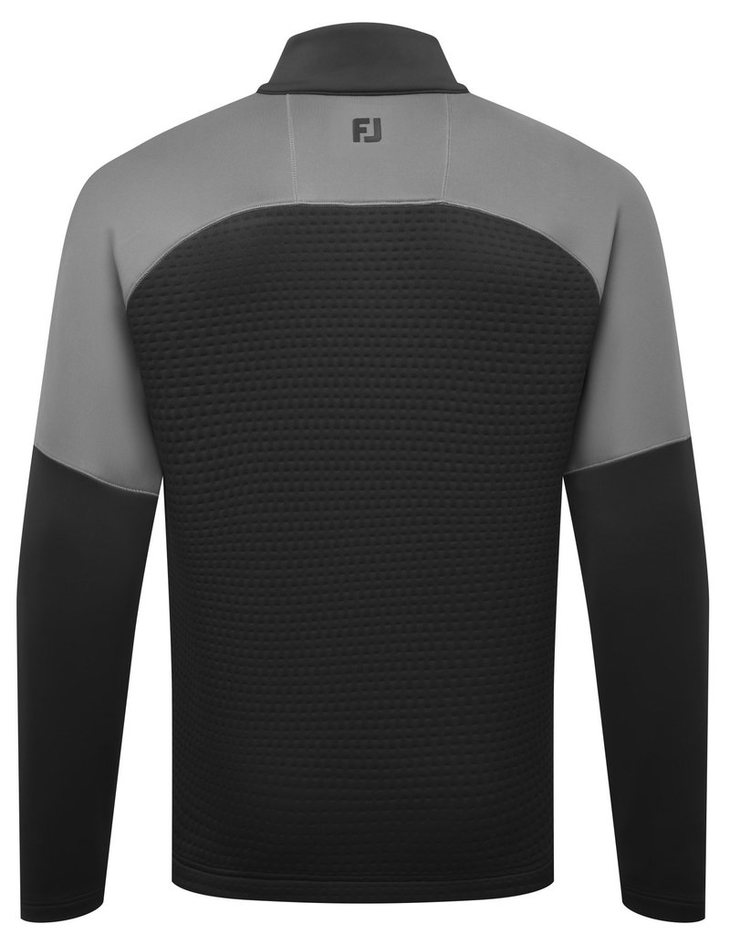 FootJoy ThermoSeries Jacquard Midlayer męska bluza, czarno/szara