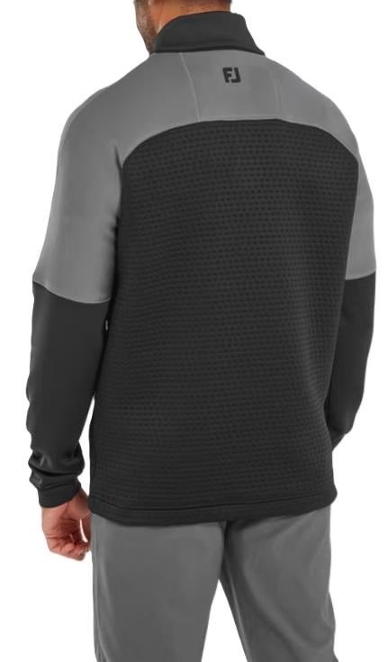 FootJoy ThermoSeries Jacquard Midlayer męska bluza, czarno/szara