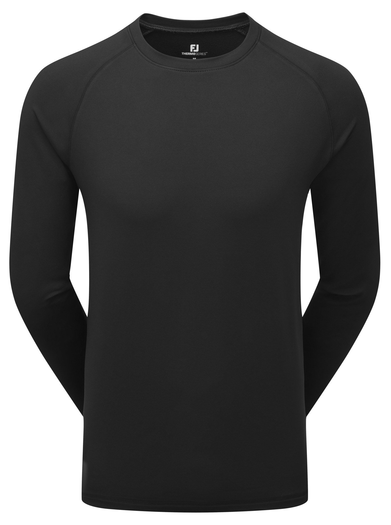 ThermoSeries Fleece Baselayer męski t-shirt funkcjonalny, czarny