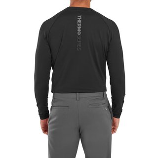 ThermoSeries Fleece Baselayer męski t-shirt funkcjonalny, czarny